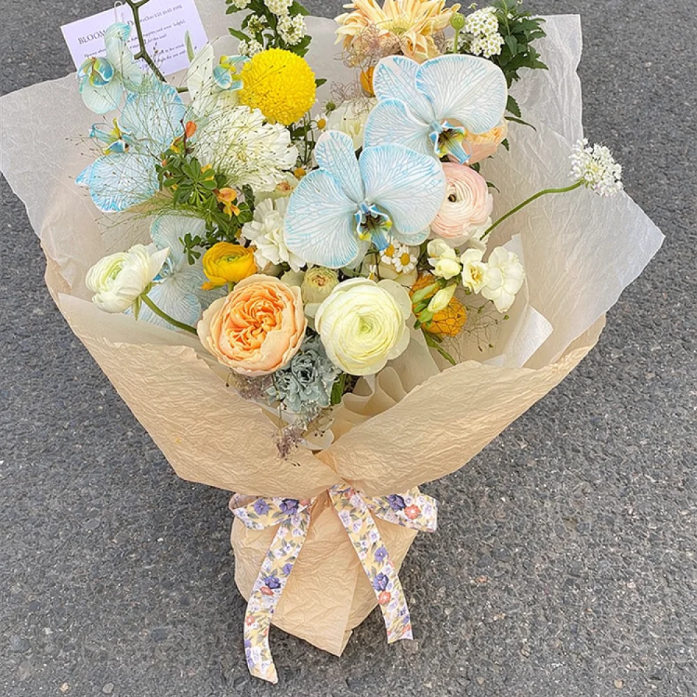 Florist Supply Wholesale - Hochwertiges handgefertigtes, gekräuseltes Seidenpapier, wasserdichte Einwickelblätter