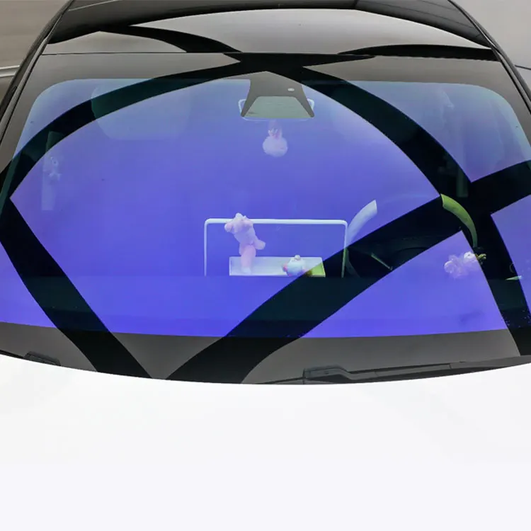 Color Change Car Films 84% VLT 99% UVR Windshield Chameleon Window Tint Self Adhesive Blue Purple Solar Chameleon Car Tint Film