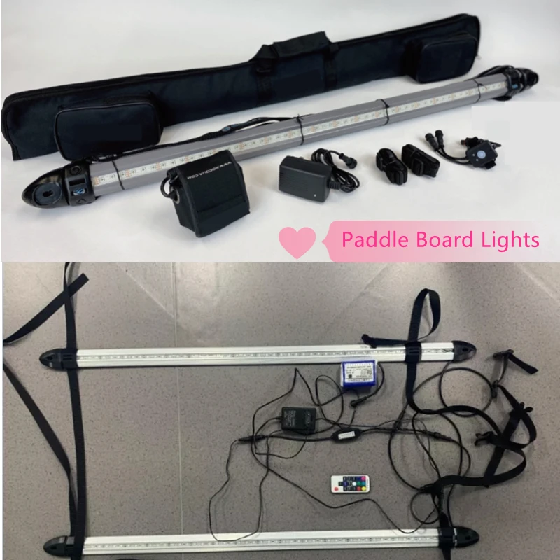 AddFun Cool Paddle Board Lights wodoodporne kolorowe diody Led Light do deski surfingowej Standup aluminium trwałe akcesoria do deski wiosłowej