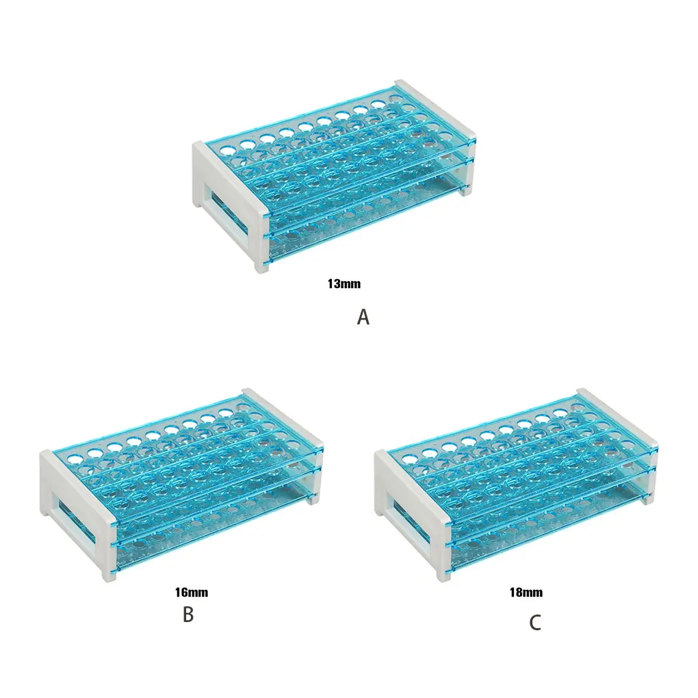 Portable Test Tube Holder User-friendly For Lab Organization Stable Plastic Test Tube Durable Test Tube Stand Rack