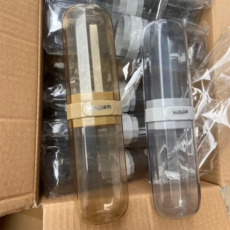 

Travel Multifuctional Toothbrush Travel Containers Transparent Portable Toothbrush Case Outdoors/Business Trip Toiletries