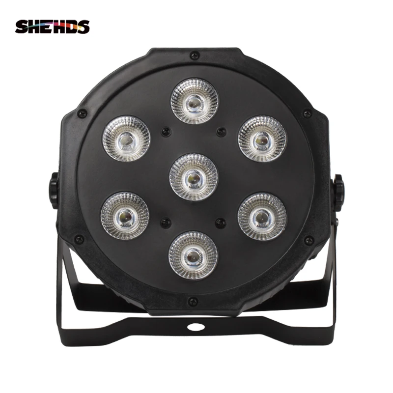 LED Par 7x18W RGBWA+UV 6IN1 Lighting Professional For Stage Effec Atmosphere Of Disco DJ Music Party Club Dance Floor