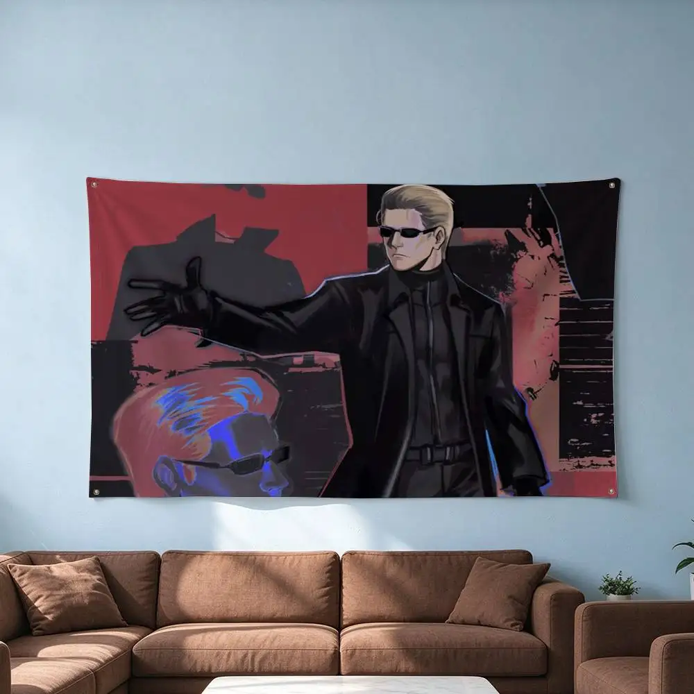 Resident Evil-L Albert Wesker  Flag Suitable For Party Club Outdoor Interior Wall Decoration Banner Fans Gift