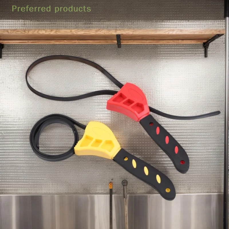 Llave inglesa ajustable de 6/8 pulgadas, llave para correa de filtro de aceite, abridor de cadena de correa