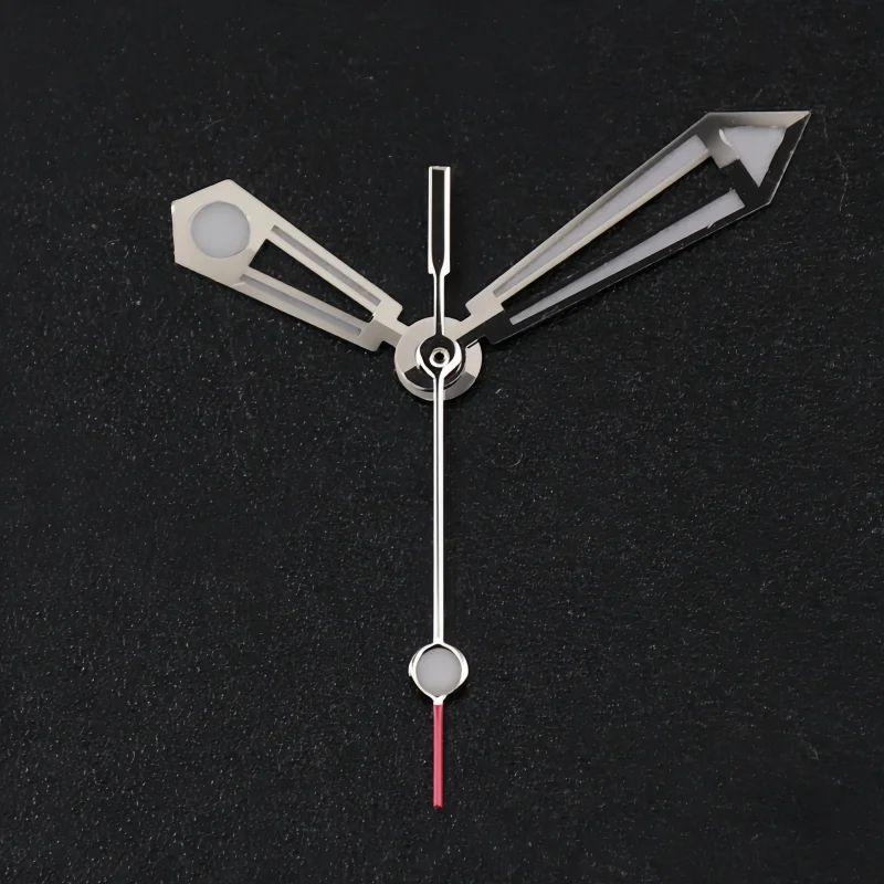 عالية الجودة الجوف الفضة الأيدي الأخضر والأزرق الجليد الانارة ل NH34 NH35 NH36 ساعة يد تعمل بالحركة اكسسوارات تعديل DIY بها بنفسك