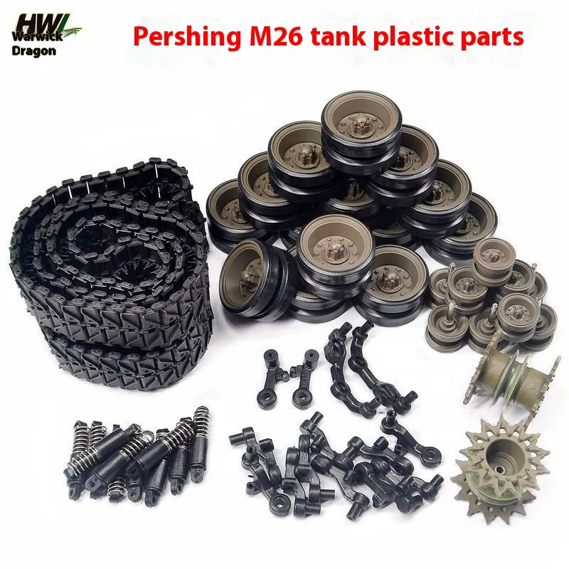 Henglong 3838-1m26 Tank Accessories Car Shell Plastic Track Drive Induced Road Wheel Rocker Arm Complete Set Of Accessories