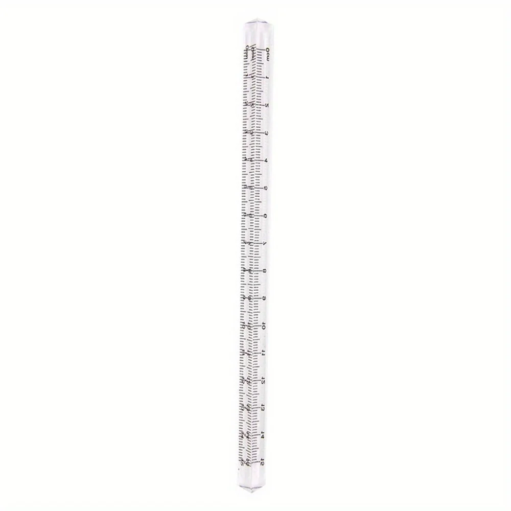 3pcs 15Cm Transparent Triangle Ruler Multifunctional Drawing Tools School Office Supplies