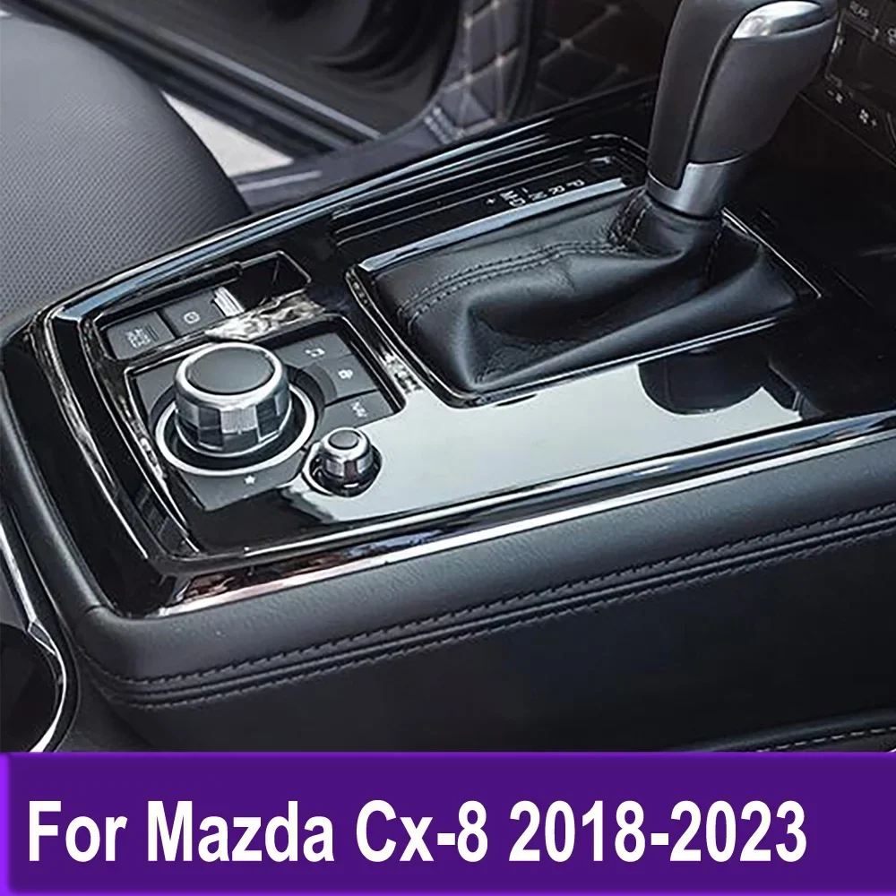 

Console Gear Shift Box Panel Trim For Mazda CX-8 CX8 2018 2019 2020 2021 2022 2023 Car Frame Sticker Accessories