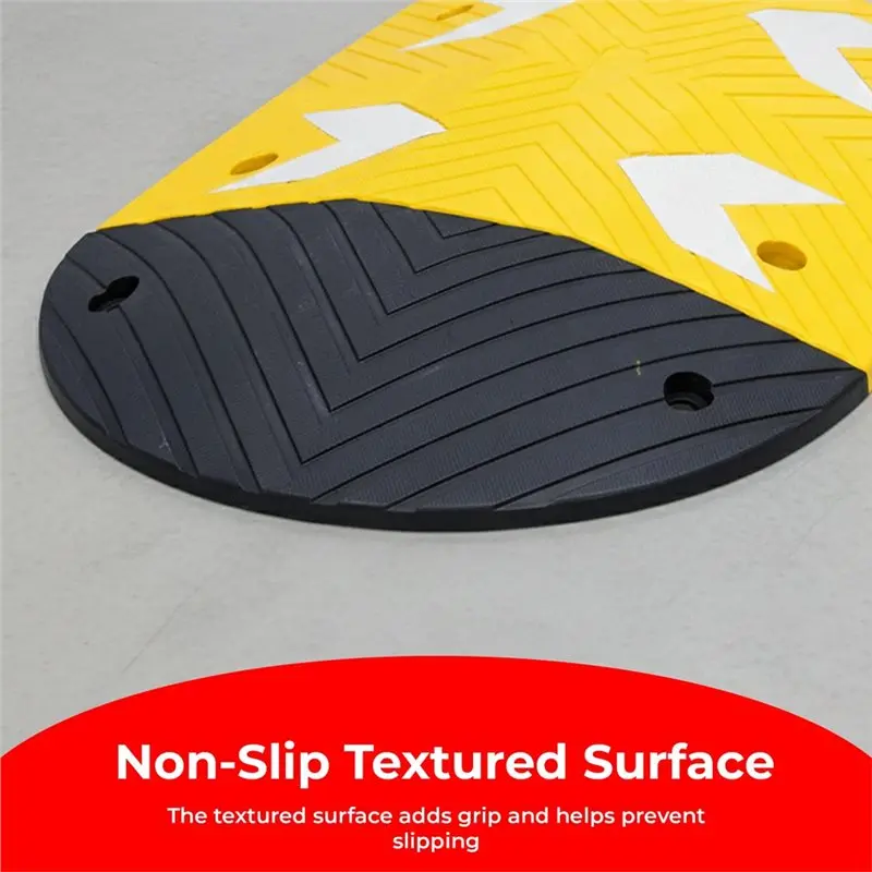 【allowance】reflective-speed-ramp-black-side-section-pvc-material-heavy-duty-non-slip-design-with-reflective-strips
