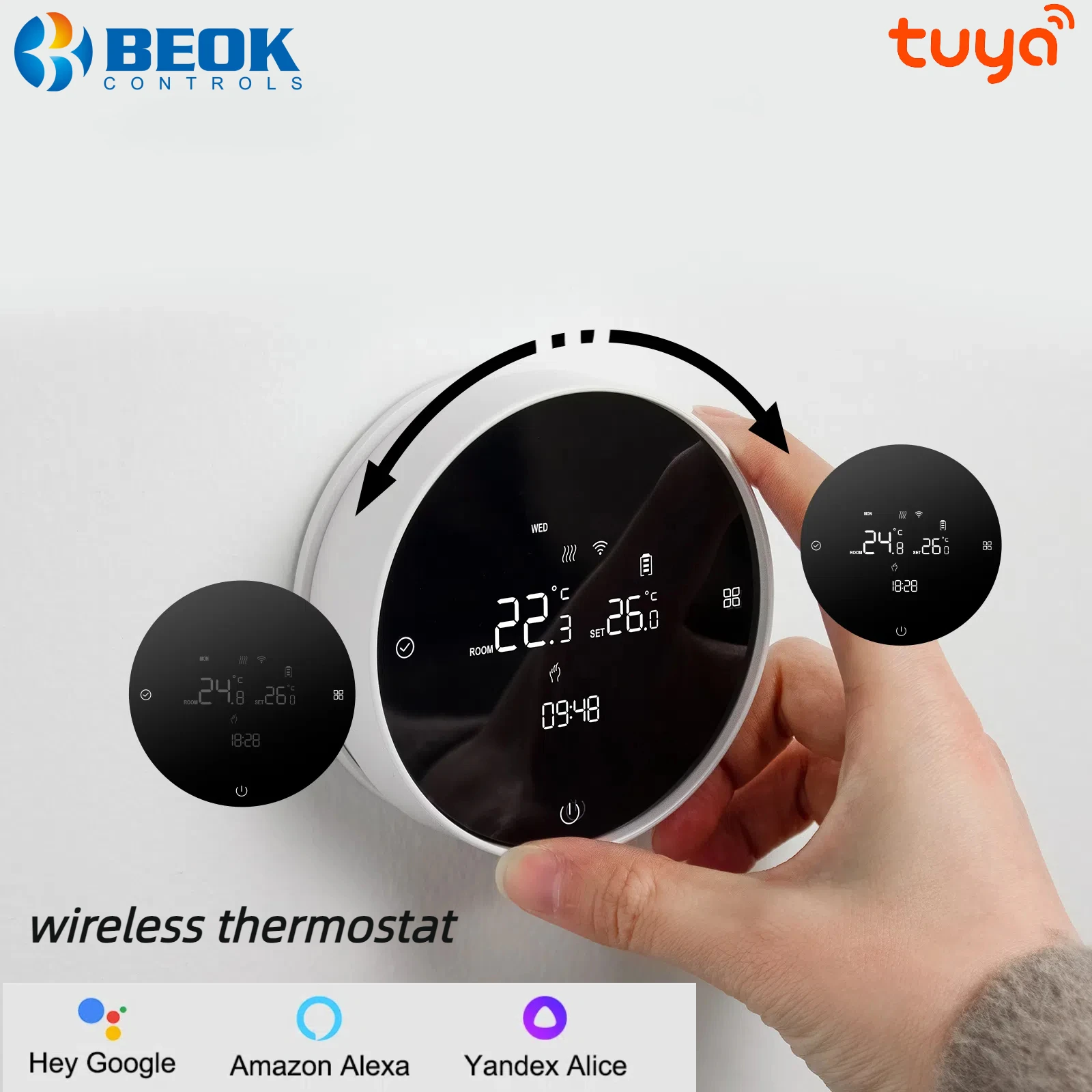 Beok Digitale thermostaat voor gasboiler en watervloerverwarming