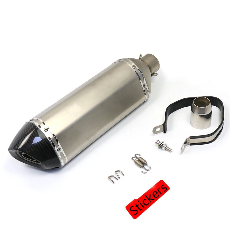 

51mm Universal exhaust Motorcycle Exhaust Muffler Carbon fiber For mt07 mt09 R3 r25 PCX125 pcx Slip-on Escape moto