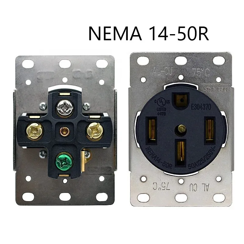 XD004 NEMA 14 50R Industrial Power industrial wall socket 50 Amp  30A Electrical Socket Receptacle Outlet