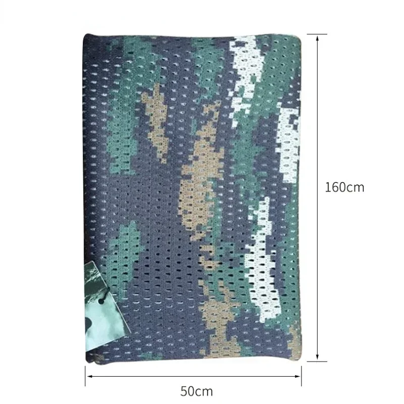 Outdoor Tactical Scarf Camouflage Mesh Neck Scarf Face Mask Head Wrap Breathable Camping Hunting Hiking Scarves Clothes