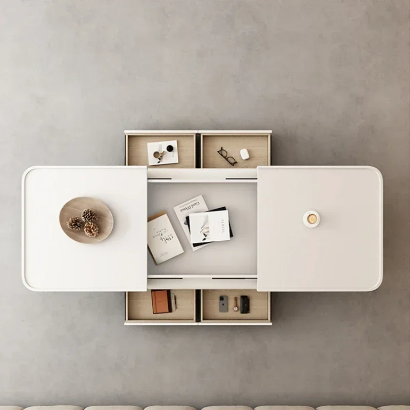 

Living Room Ajustable Coffee Table Organizer White Nordic Mobile Coffee Table Trau Mesa Lateral Apartamento Couchtisch
