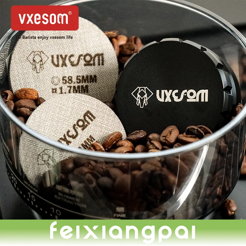 Vxesom Cloth powder Press，Triangular slope Coffee Distributor,Espresso Distribution Tool Suitable for 51/53/58mm