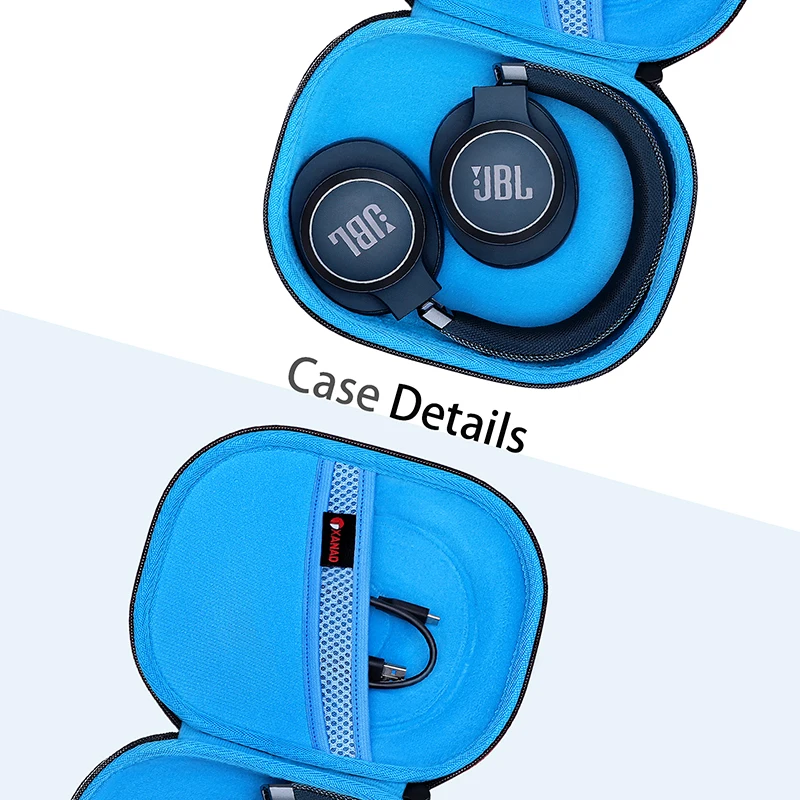 XANAD EVA Hard Case for JBL Live 650BTNC/500BT/460NC/510BT/700BT/710BT/760NC/750BTNC/560BT Bluetooth Wireless Headphone