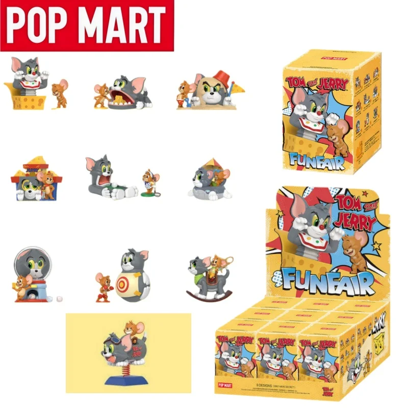

POP MART Tom&Jerry Mischief Land Serie Blind Box Collectible Cartoon Anime Figure Desktop Ornament Doll Toy Gril Festival Gift