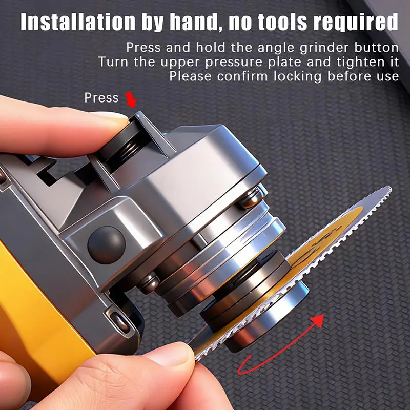 Anti-Lock Angle Grinder Metal Pressure Plate Replacement Inner Outer Flange Nut Set Tools For Angle Grinder
