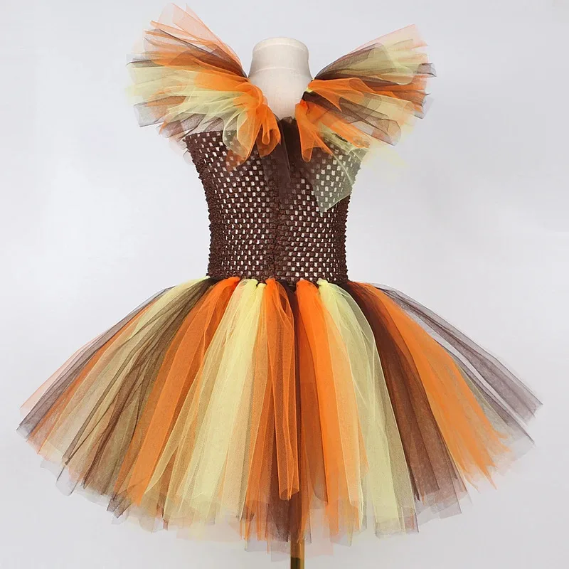 Jungle King Lion Halloween Costumes for Girls Kids Animal Fancy Tutu Dress Children Cosplay Outfit for Birthday Carnival Party