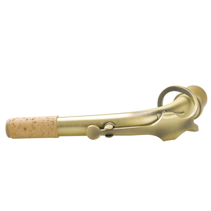 

RTSHE-E Flat Alto Saxophone Bent Neck Brass Mouthpiece Bent Pipe Antique Saxophone Neck Instrument Accessories