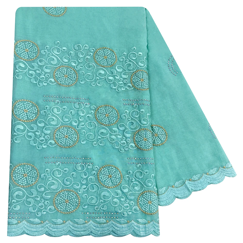 

2026 Latest Muslim Scarf African Women's Headscarf High Quality Cotton Fabric Embroidered Hijabs for Prayer Activities
