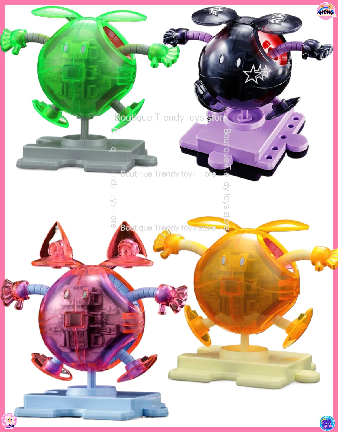 

Bandai Genuine Build HARO HAROPLA GREEN ORANGE BLACK [CLEAR COLOR] GUNDAM Anime Action Figure Assembly Model Toys Gift Children