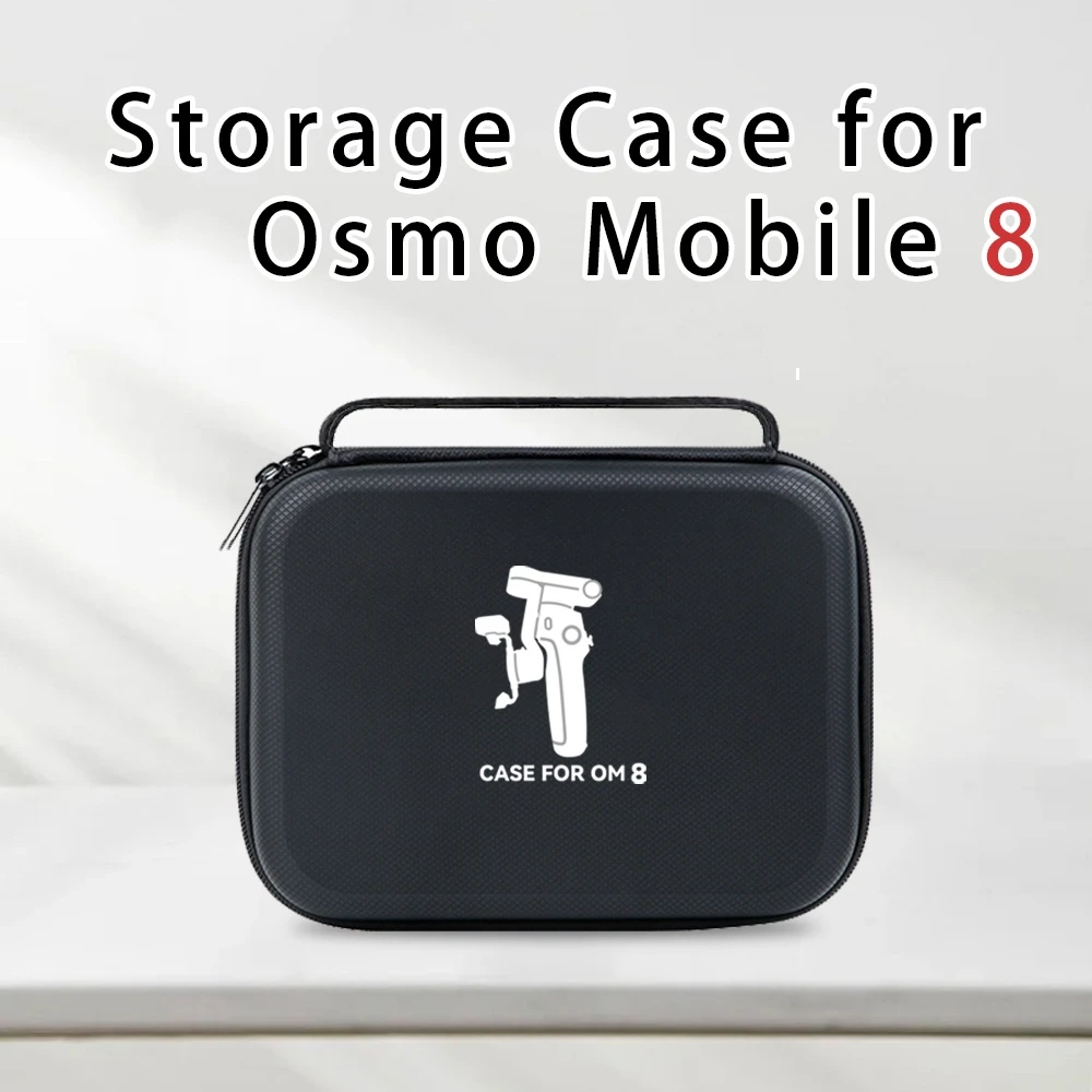 

Gimbal Stabilizer Organizer Bag for DJI Osmo Mobile 8 PU Storage Bag Dust-proof and Stain-proof Black Gray