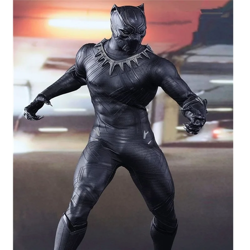 

30 см в наличии Hc 1/6 мультфильм Marvel комиксы черный пантер подвижные фигурки модель ручной работы ткань пантера настольные украшения игрушка в подарок