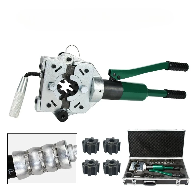 

12 Tons Manual Hydraulic Small Crimper Pipeline Maintenance Tool Portable Automotive Air Conditioning Pipe Press