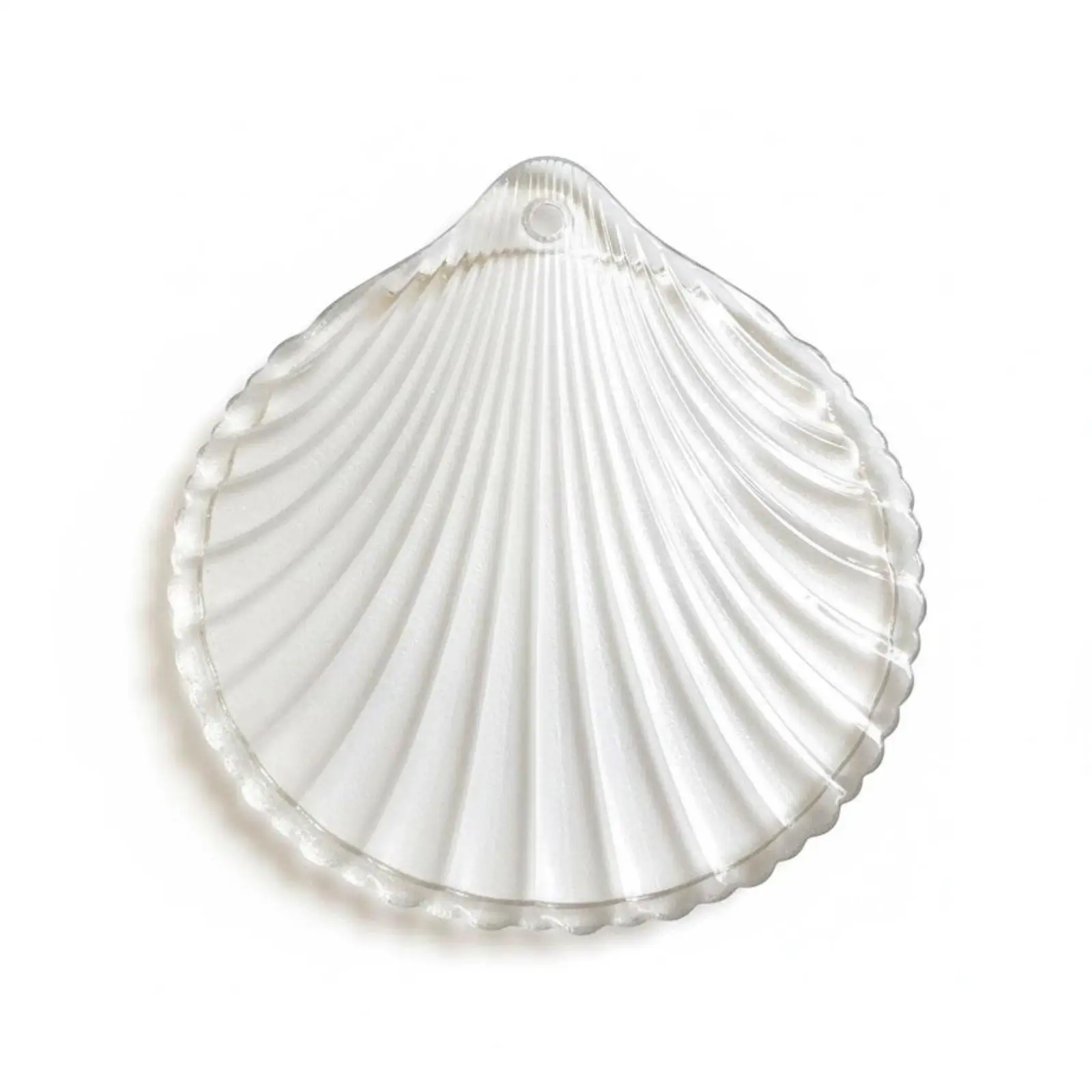 Frosted Glass Crystal Chandelier Modern Luxury Scallop Shell Pendant Light for Living Room Ceiling Decor