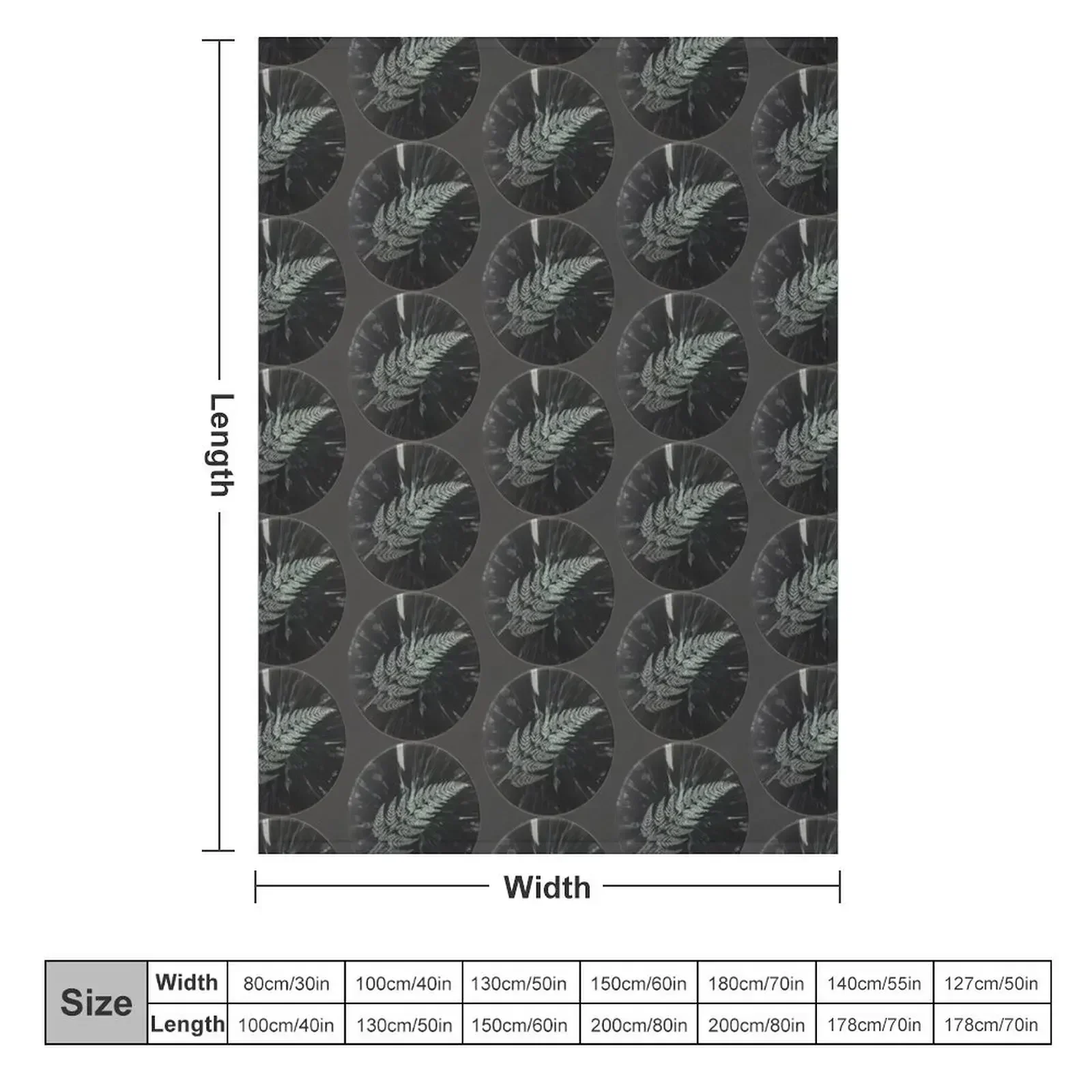 Silver Fern New Zealand Throw Blanket couch cozy soft plush fuzzy picnic outdoor blanket