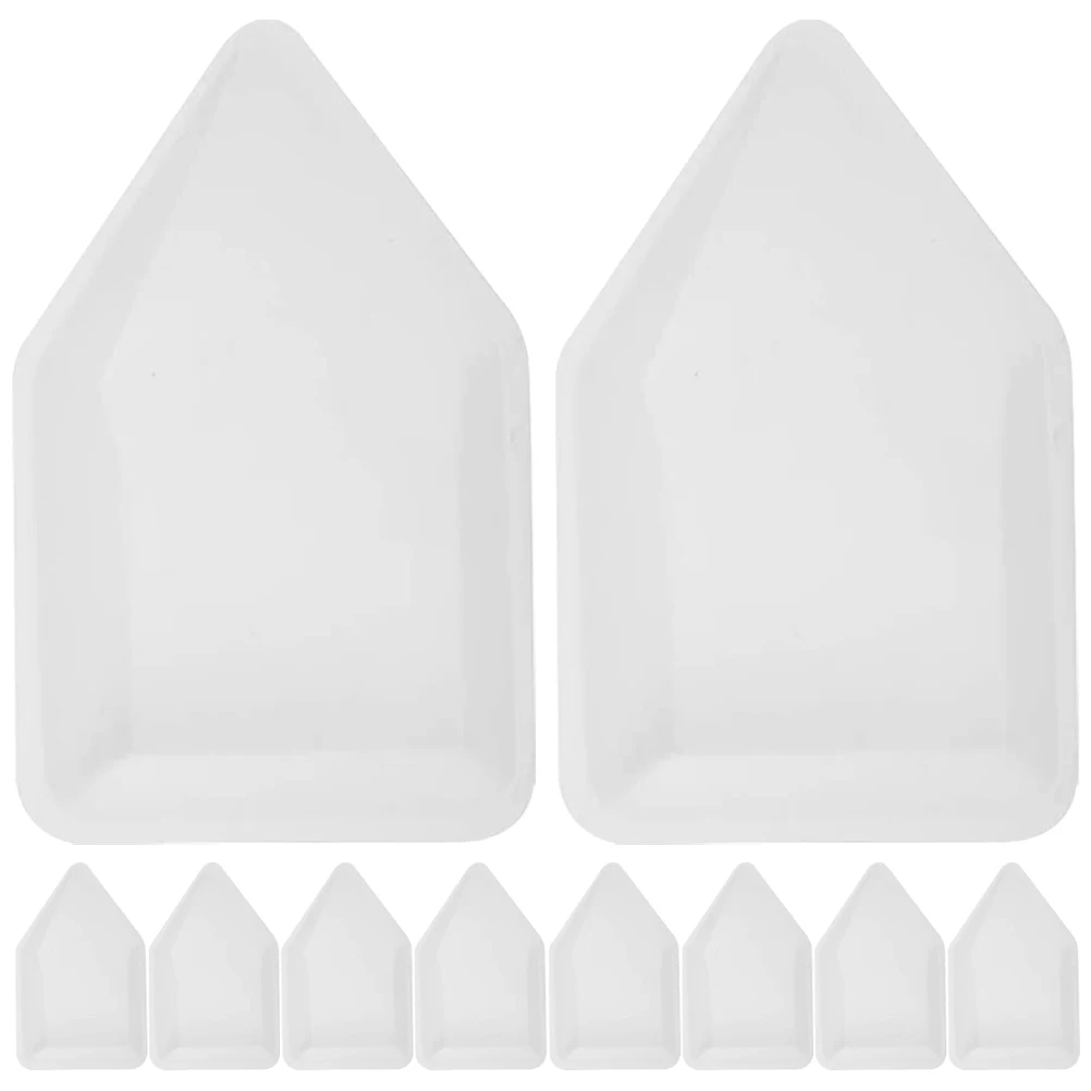 

10pcs Weigh Boats Shape Stackable Lab Weighing Trays Sample Storage Dishes for Balances Microwave Moisture