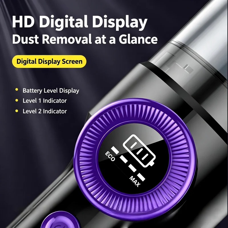 CECar Vacuum Cleaner Wireless One-Button Dust Dump High-Power Portable Vacuum Cleaner Large Suction Mini Handheld Vacuum Cleaner