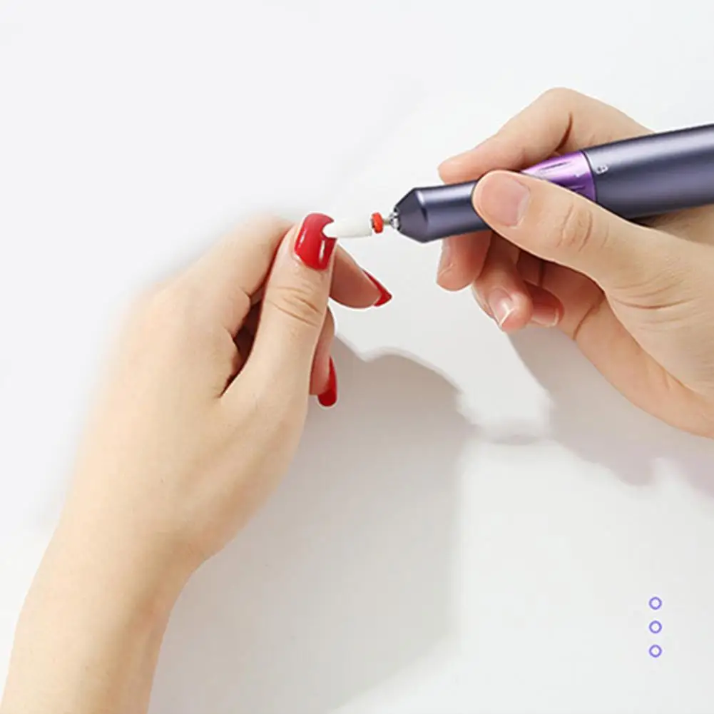 

Nail Polishing Pen Nail Grinder Fast Grinding Usb Plug-in Nail Polisher with 18000 Rpm Rotation Speed Versatile Home for Nail