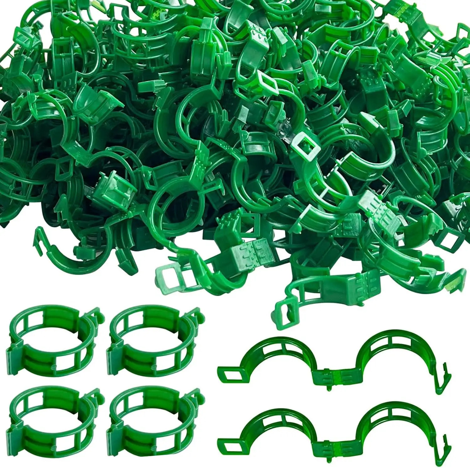 200 PCS Plant Support Clips Reusable Garden Clips, Secured Plastic Plant Clips, Tomato Support Clips for String Trellis for Clim