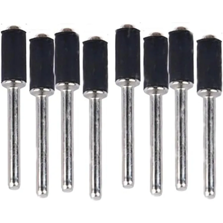 

12 Pcs 1/4 Inch Rubber Mandrel Sand Drum Holder Sanding Drum Rubber Bands with 1/8 Inch Shank for Sanding Drum Holder Sleeve Ro