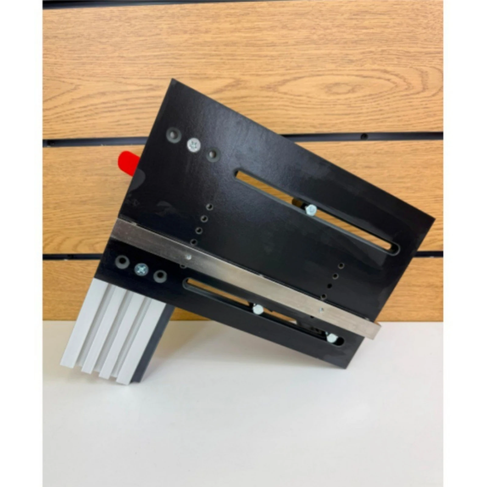 Compact Router-Table Trimming Sled Accurate Workpiece Routing Guide with Aluminum Rail Woodworking Tool Lightweight