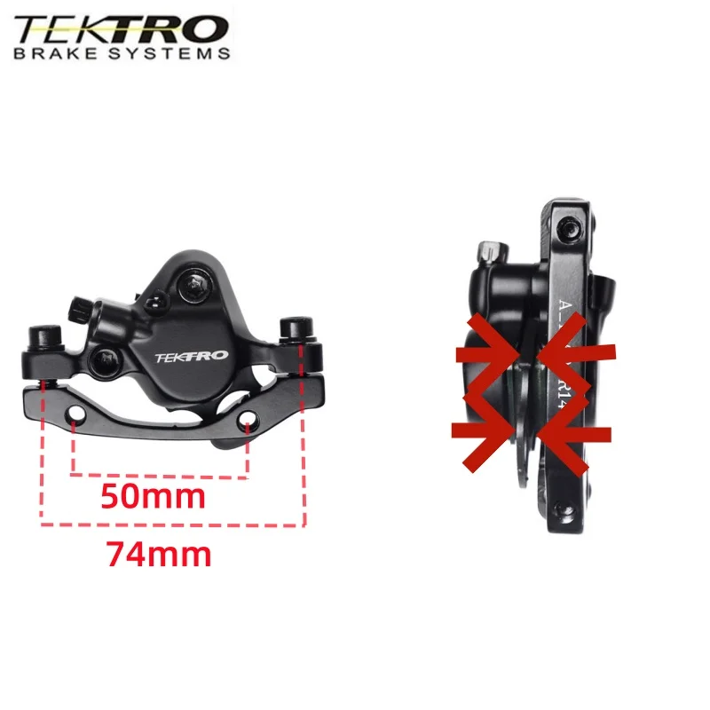 Tektro HD-M280 M281 Mountain Bike Hydraulic Disc Brake Left Front Right Rear MTB Brakes Caliper 2 Piston