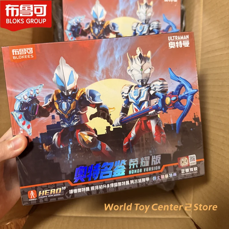 

Original Blokees Ultraman Action Figure Ultraman Zetta Geed Honor Edition Vol.7 Warrior Medal Assemble Figure Collection Gifts