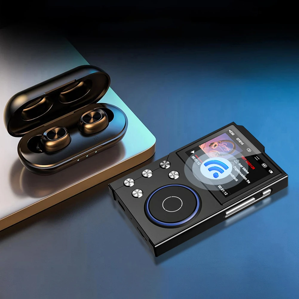 

Портативный MP3-плеер с Bluetooth 5.3 и внутренней памятью 16 ГБ, поддержка различных аудиоформатов и функция записи