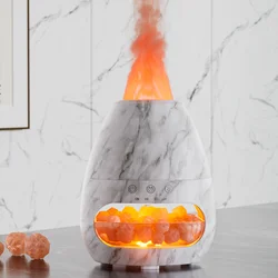 Humidificateur ultrasonique d'arôme constants ique, diffuseur d'huiles essentielles, pierre de sel, flamme de feu 3D, brumisateur frais, nouvelle mode