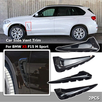 F15 Car Front Side Fender Wing Air Vent Cover Shark Gills Sticker Trim Body Kit Exterior Tuning For BMW X5 2014-2018 M Sport
