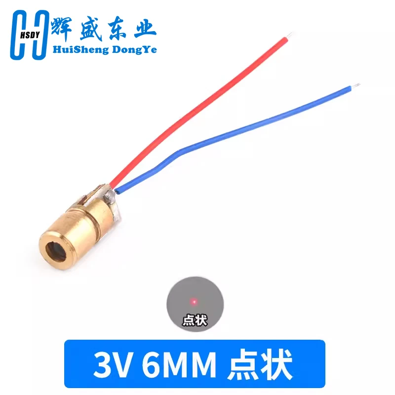 10 stks Laserdiodes 5 mW 650 nm Diodo RODE Dot Laserdiode Circuit 3 V/5 V 5 mW 650nm Module Pointer Sight Koperen Hoofd