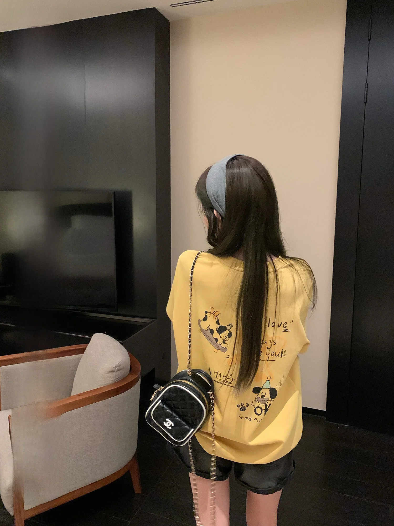 

Hhi round Ne Loose ort Sve футболка женская корейский дизайн скейтборд с принтом собаки повседневный летний топ