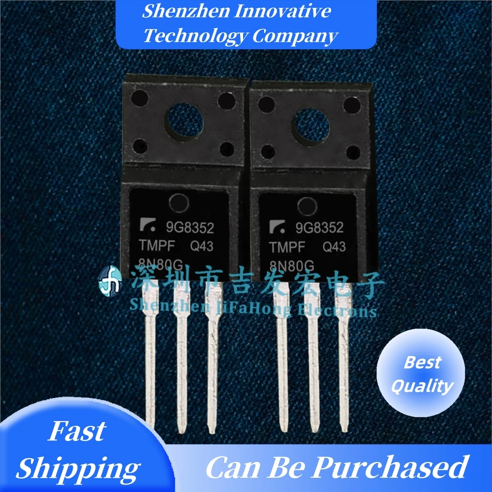 10PCS TMPF8N80GFQPF8N80C  TO-220F 8A 800V MOS 10Best Quality   Fast Shipping In Stock