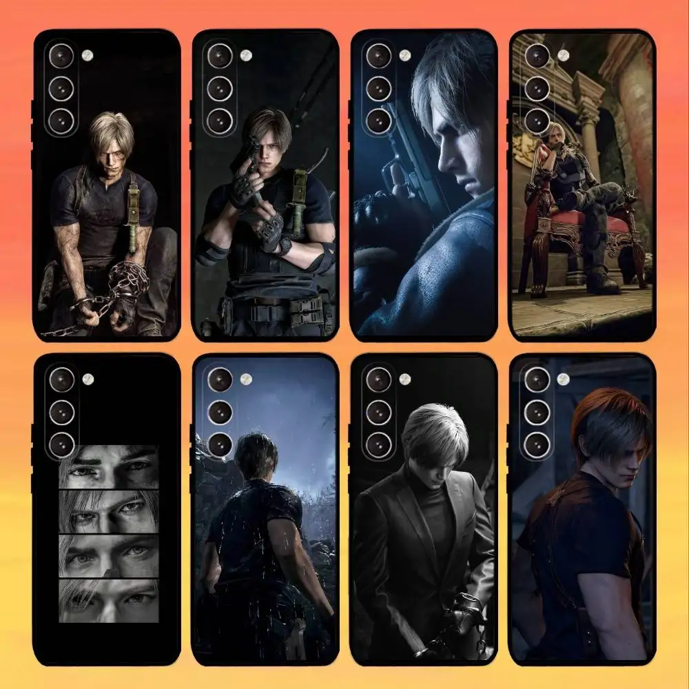 

L-Leon R-Resident Kennedy Phone Case For Samsung Galaxy A73,21,22,32,71,53,52,51,80,5G Soft Black Cover