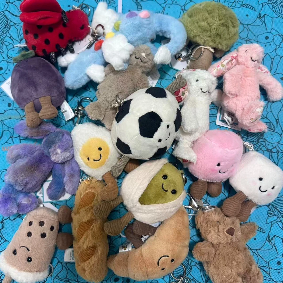 Nuevo Llavero de Peluche de Golf 2026, Llavero de Cereza, Llavero de Trébol, Juguete de Peluche, Dragón Celestial, Pequeño Elefante de Peluche Marshmallow JC