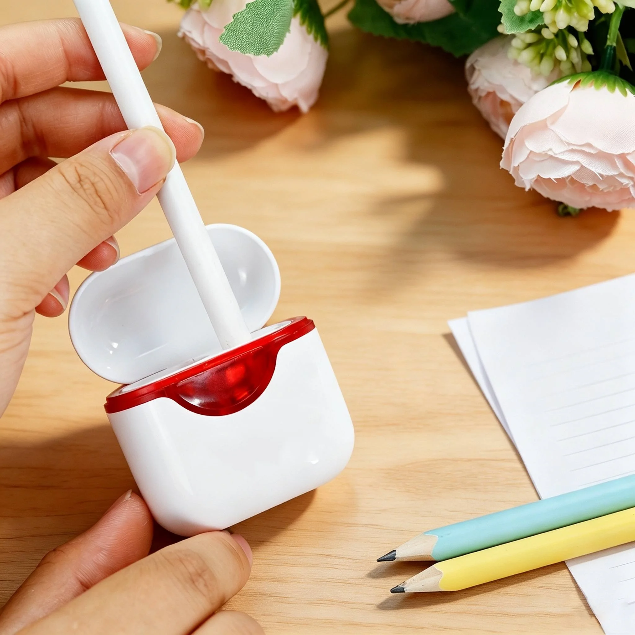 10/20 Pieces in Random Colors, Personalized, Cute Double-Headed Pencil Sharpener, Portable, Teacher's Day, Christmas Gift, for Family, Friends, Teachers, Halloween, Christmas Gifts