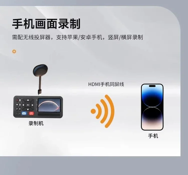 HD video recorder with screen for computer phone ripping