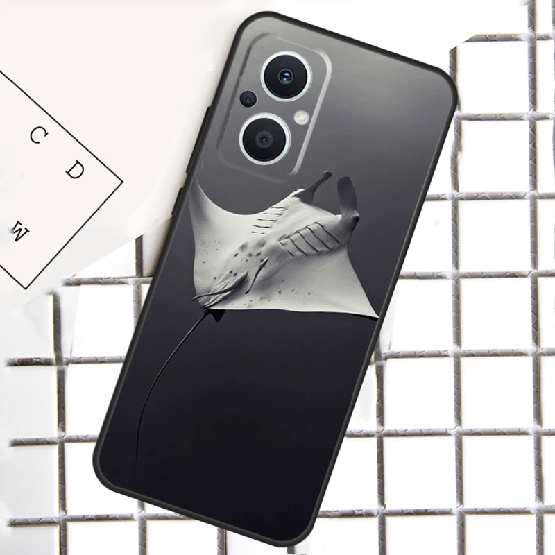 Animal Manta Ray Cover For OPPO Reno 7 6 4 5 8 Lite 8T 4Z 5Z 10 Pro OPPO Find X5 Lite X3 X2 Neo X6 Pro Case